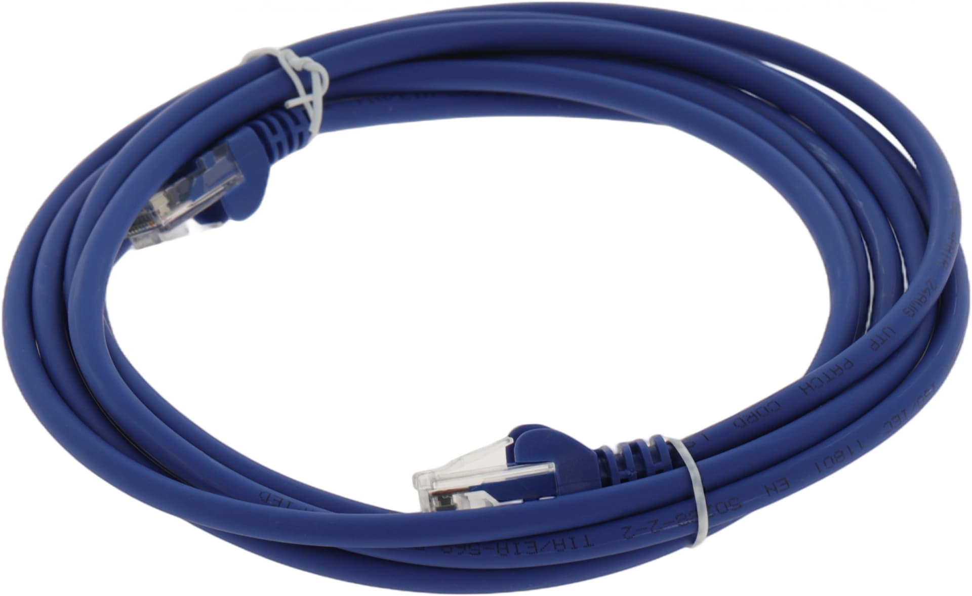 Патч-корд Lanmaster LAN-PC45/U5E-3.0-BL UTP RJ-45 вил.-вилка RJ-45 кат.5E 3м синий LSZH (уп.:1шт) - фото 3