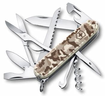 Нож перочинный Victorinox Huntsman (1.3713.941) 91мм 15функц. камуфляж пустыни карт.коробка - фото 2