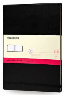 Блокнот для акварели Moleskine ART WATERCOLOUR ARTMM803 90x140мм 60стр. твердая обложка черный - фото 2