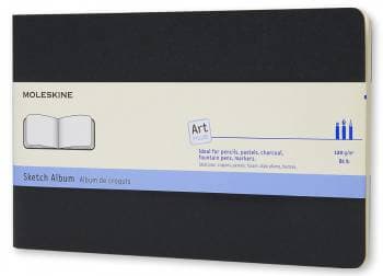 Блокнот для рисования Moleskine ART CAHIER SKETCH ALBUM ARTSKA3 Large 130х210мм обложка картон 88стр. черный - фото 2