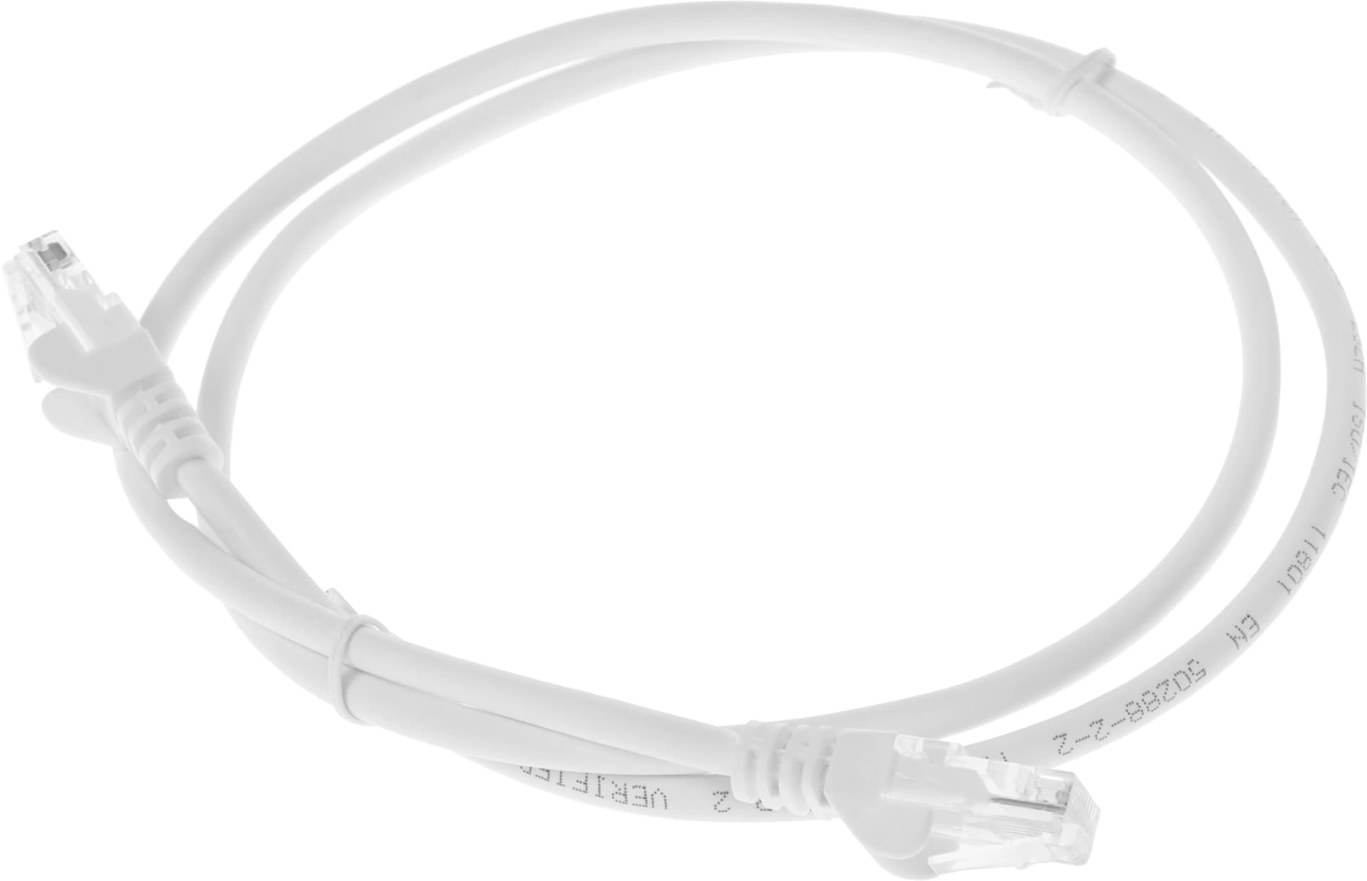 Патч-корд Lanmaster LAN-PC45/U5E-1.0-WH UTP RJ-45 вил.-вилка RJ-45 кат.5E 1м белый LSZH (уп.:1шт) - фото 4