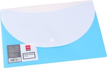 Конверт на кнопке Deli E38978 A5 гориз. расшир. полипропилен 0.18мм ассорти - фото 5