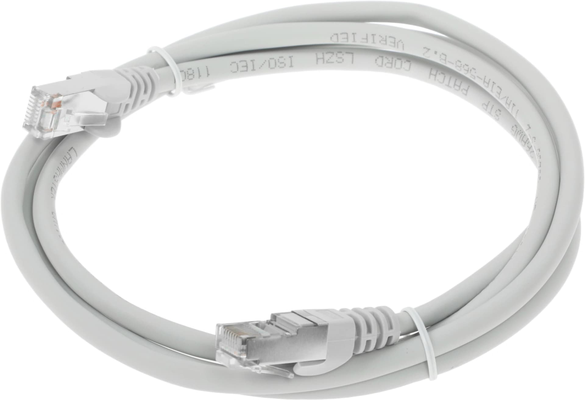 Патч-корд Lanmaster LAN-PC45/S5E-1.5-GY FTP RJ-45 вил.-вилка RJ-45 кат.5E 1.5м серый LSZH (уп.:1шт) - фото 4