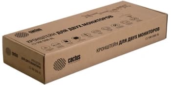 Кронштейн для мониторов Cactus CS-VM-D08-AL серебристый 13"-27" макс.8кг настольный поворот и наклон - фото 2