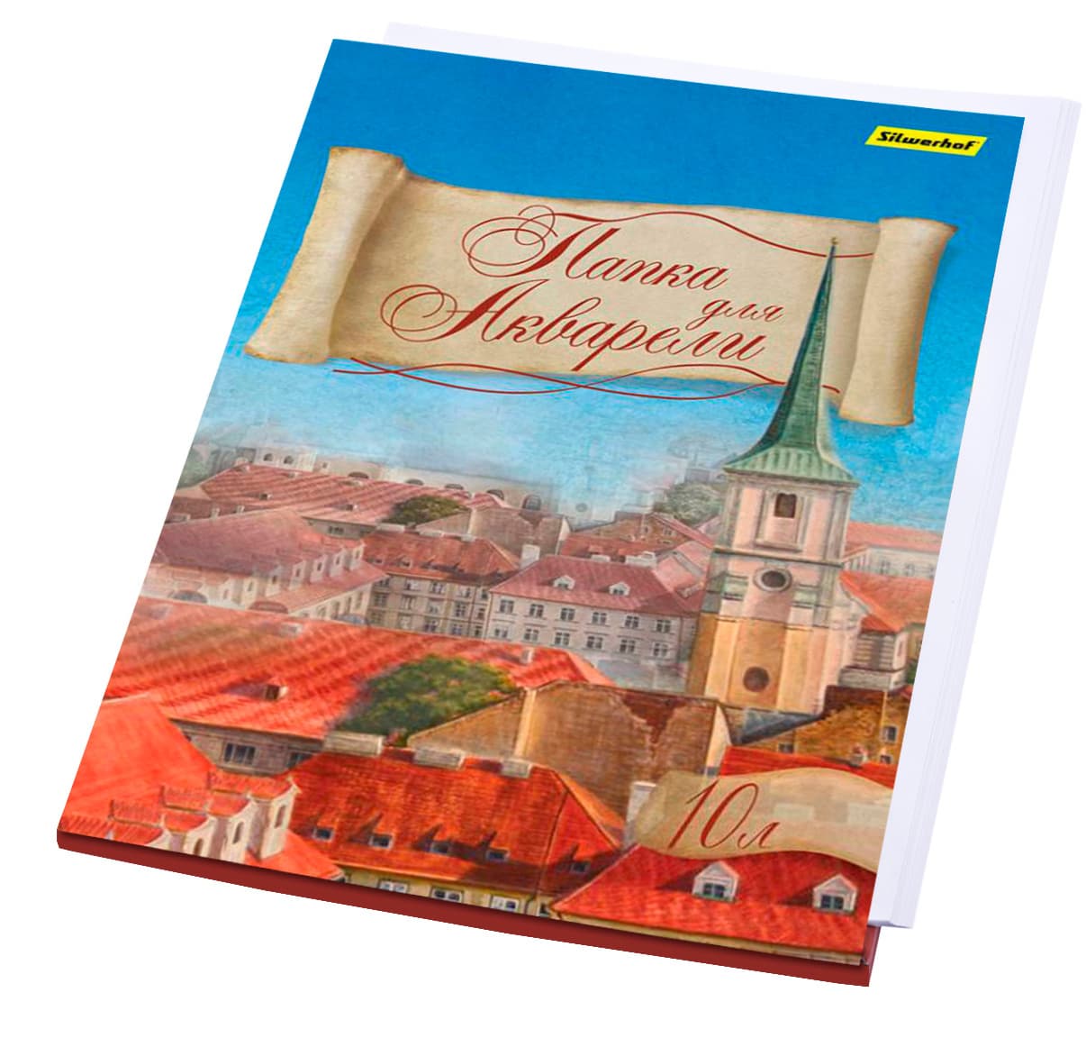Папка для акварели Silwerhof 914006-24 A4 10л. бум.180г/м2 - фото 4