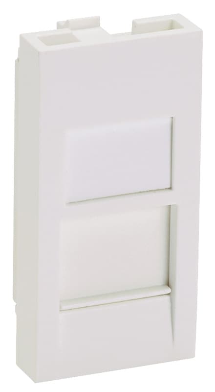 Вставка Panduit CFA1FSAW-X прямая со шторкой 22.5x45 1xMini-Com пвх белый (упак.:10шт)