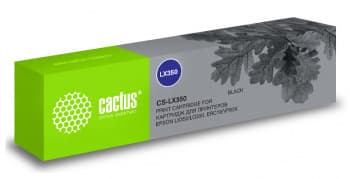 Картридж матричный Cactus CS-LX350 12.7x10 черный для Epson LX350/LQ350/ERC19/VP80K - фото 3