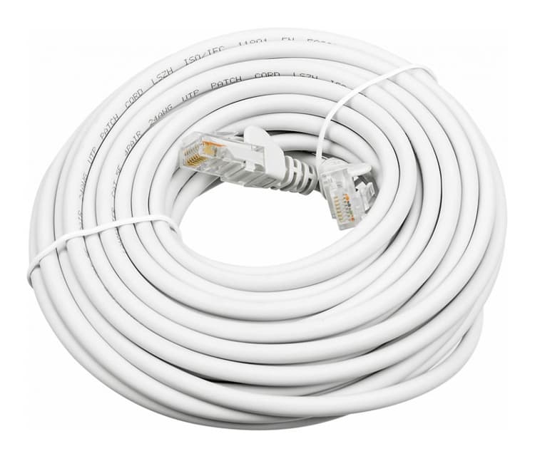 Патч-корд Lanmaster LAN-PC45/U5E-5.0-WH UTP RJ-45 вил.-вилка RJ-45 кат.5E 5м белый LSZH (уп.:1шт) - фото 2