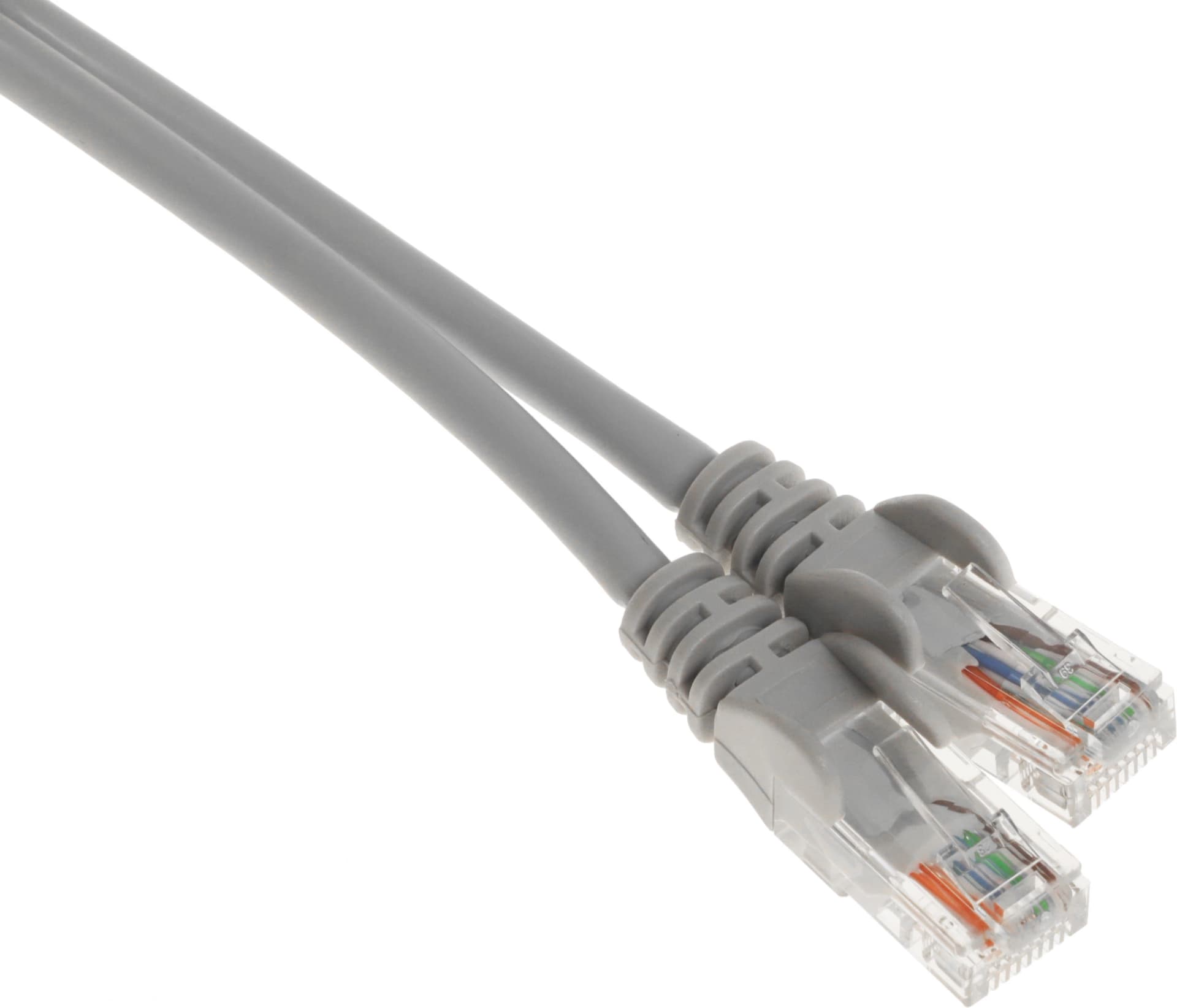 Патч-корд Lanmaster LAN-PC45/U5E-1.5-GY UTP RJ-45 вил.-вилка RJ-45 кат.5E 1.5м серый LSZH (уп.:1шт) - фото 1