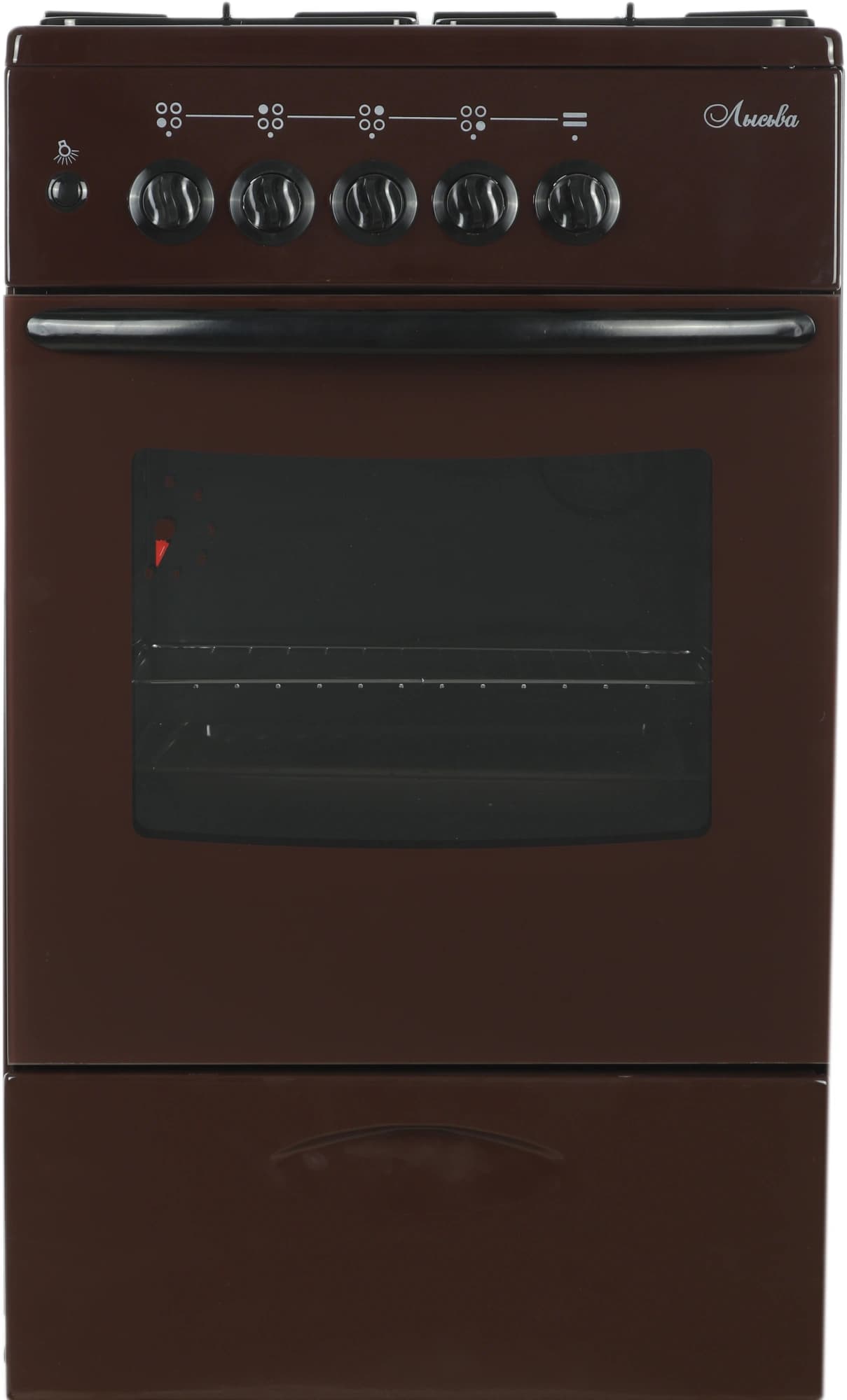 Плита Газовая Лысьва ГП 400 МС-2у белый/черный (стеклянная крышка) реш.чугун - фото 1