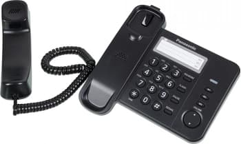 Телефон проводной Panasonic KX-TS2352RUB черный - фото 5
