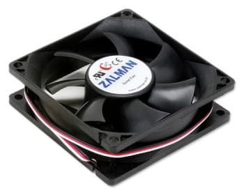 Вентилятор для корпуса Zalman ZM-F1 Plus (SF) 80х80x25 черный 3-pin 23дБ Ret - фото 2