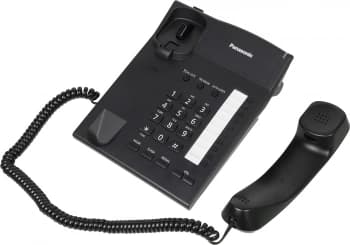 Телефон проводной Panasonic KX-TS2382RUB черный - фото 5
