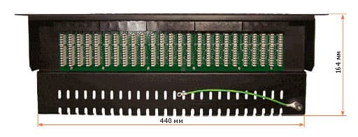 Патч-панель Lanmaster TWT-PP50TEL45 19" 1U 50xRJ45 кат.3 UTP - фото 2