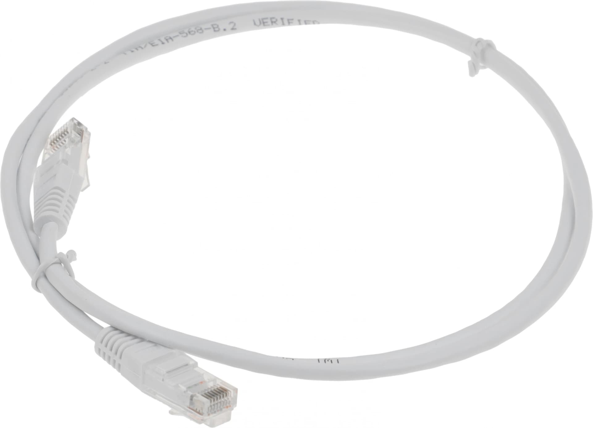 Патч-корд Lanmaster TWT-45-45-1.0-WH UTP RJ-45 вил.-вилка RJ-45 кат.5E 1м белый ПВХ (уп.:1шт) - фото 3
