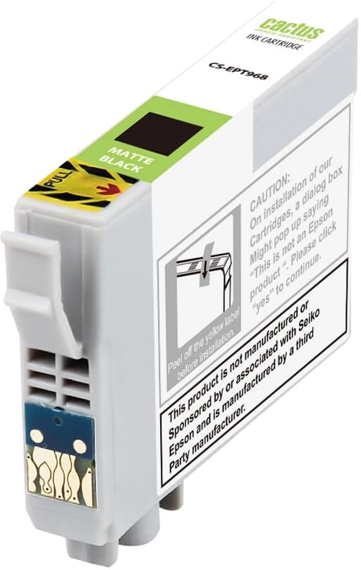 Картридж струйный Cactus CS-EPT968 T0968 черный матовый (13мл) для Epson Stylus Photo R2880 с чипом - фото 2