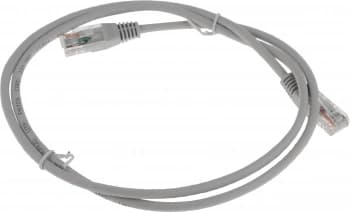 Патч-корд Lanmaster TWT-45-45-1.0-GY UTP RJ-45 вил.-вилка RJ-45 кат.5E 1м серый ПВХ (уп.:1шт) - фото 5