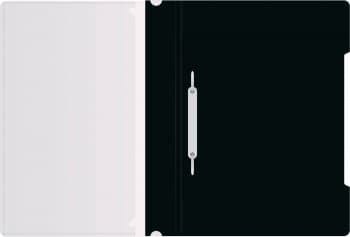 Папка-скоросшиватель Бюрократ -PS-K20BLCK A4 прозрач.верх.лист карм.на лиц.стор. пластик черный 0.12/0.16 - фото 5