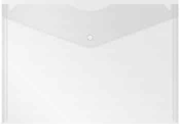 Конверт на кнопке Бюрократ -PK803TCLEAR A4 пластик 0.15мм прозрачный - фото 2