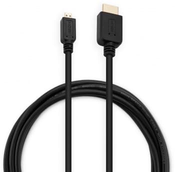 Кабель аудио-видео Buro HDMI 1.4 HDMI (m)/Micro HDMI (m) 1.8м. черный (MICROHDMI-HDMI-1.8) - фото 5