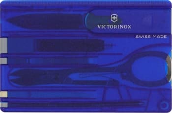 Швейцарская карта Victorinox SwissCard Classic (0.7122.T2) синий полупрозрачный коробка подарочная - фото 5