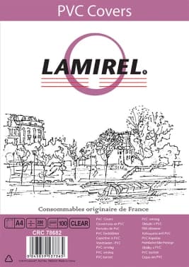 Обложки для переплёта Fellowes A4 200мкм прозрачный (100шт) Lamirel (LA-78682) - фото 2