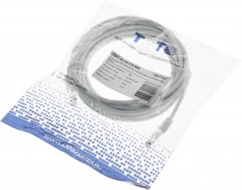 Патч-корд Lanmaster TWT-45-45-5.0-WH UTP RJ-45 вил.-вилка RJ-45 кат.5E 5м белый ПВХ (уп.:1шт) - фото 2