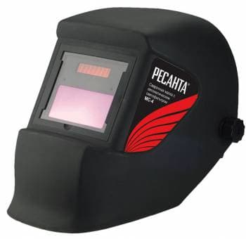 Маска сварщика Ресанта МС-4 филь.:хамел. кл.:1/1/1/2 см.экр.90x35мм черный (65/34) - фото 2