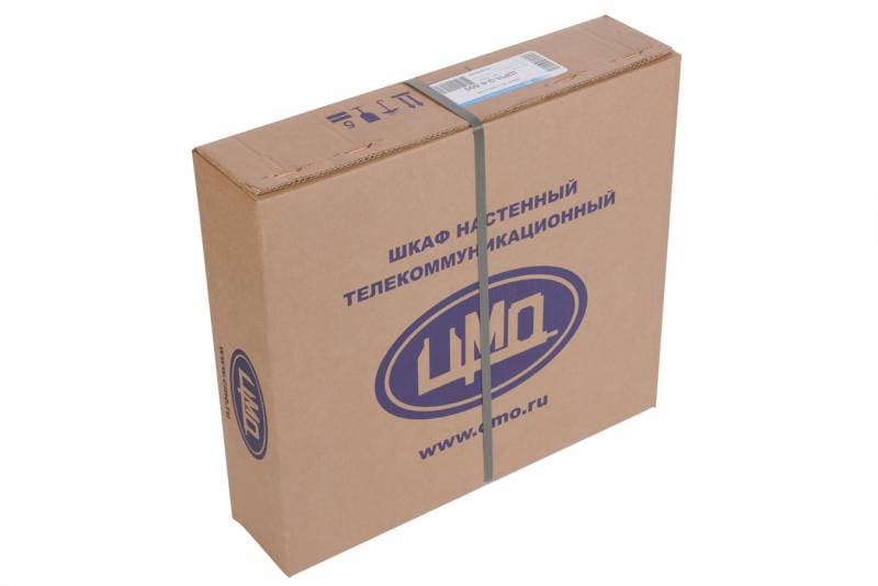 Шкаф коммутационный ЦМО (ШРН-М-15.500) настенный 15U 600x520мм пер.дв.стекл 130кг серый 456мм 24.6кг 180град. 745мм - фото 4