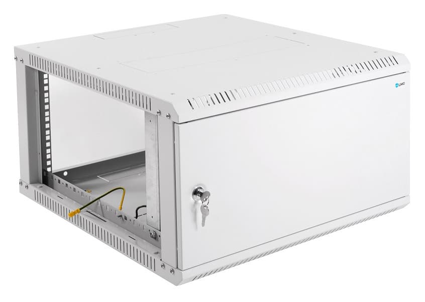 Шкаф коммутационный ЦМО ШРН-Эконом (ШРН-Э-6.350.1) настенный 6U 600x350мм пер.дв.металл 85кг серый 300мм 11кг 180град. 345мм - фото 4