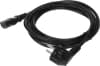 Шнур питания Rem R-10-Cord-C13-S-3 C13-Schuko проводник.:3x1мм2 3м 220В 10А (упак.:1шт) черный - фото 3