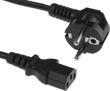 Шнур питания Rem R-10-Cord-C13-S-3 C13-Schuko проводник.:3x1мм2 3м 220В 10А (упак.:1шт) черный - фото 5