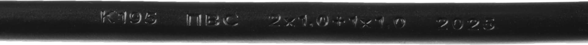 Шнур питания Rem R-10-Cord-C13-S-3 C13-Schuko проводник.:3x1мм2 3м 220В 10А (упак.:1шт) черный - фото 3