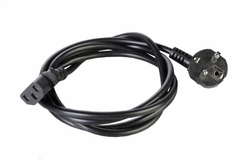 Шнур питания Rem R-10-CORD-C13-S-5 C13-Schuko проводник.:3x1мм2 5м 220В 10А (упак.:1шт) черный - фото 1