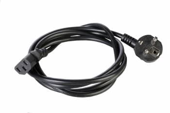 Шнур питания Rem R-10-CORD-C13-S-5 C13-Schuko проводник.:3x1мм2 5м 220В 10А (упак.:1шт) черный - фото 2