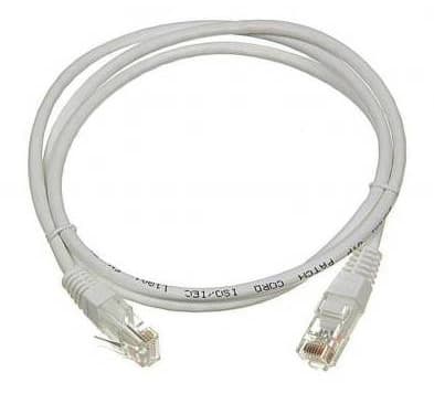 Патч-корд Lanmaster TWT-45-45-1.0/6-GY RJ-45 вил.-вилка RJ-45 кат.6 1м серый ПВХ (уп.:1шт) - фото 1