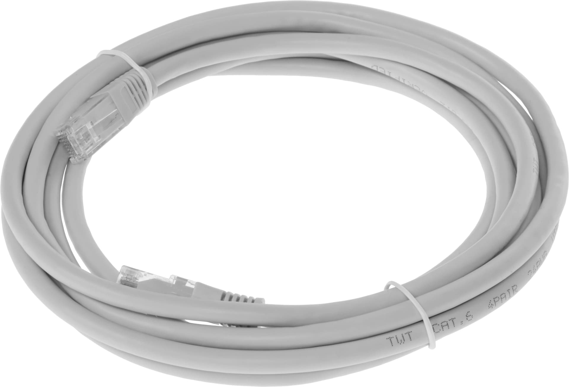 Патч-корд Lanmaster TWT-45-45-3.0/6-GY UTP RJ-45 вил.-вилка RJ-45 кат.6 3м серый ПВХ (уп.:1шт) - фото 4