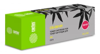 Картридж лазерный Cactus CS-O610Y 44315321 желтый (6000стр.) для Oki C610 - фото 2