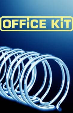 Пружины для переплета металлические Office Kit d=14.3мм 100-120лист A4 черный (100шт) OKPM916B - фото 2