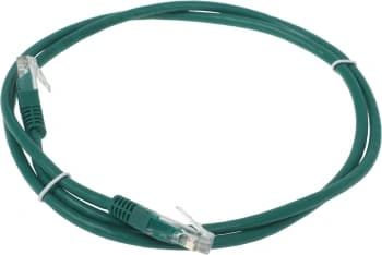 Патч-корд Lanmaster TWT-45-45-1.0-GN UTP RJ-45 вил.-вилка RJ-45 кат.5E 1м зеленый ПВХ (уп.:1шт) - фото 5