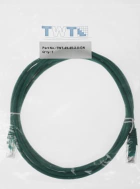 Патч-корд Lanmaster UTP TWT-45-45-2.0-GN UTP RJ-45 вил.-вилка RJ-45 кат.5E 2м зеленый ПВХ - фото 2