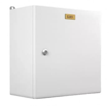 Шкаф электротехнический Elbox EMW-500.500.210-1-IP66 потол.пан. пан.основ. монтаж.пан. одноствор. настенный 500мм 210мм 195мм IP66 IK10 несъемн.бок.пан. 100кг серый металл уличный всепогодный - фото 2