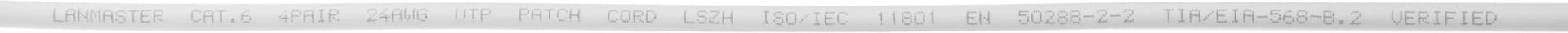 Патч-корд Lanmaster LAN-PC45/U6-2.0-WH UTP RJ-45 вил.-вилка RJ-45 кат.6 2м белый LSZH (уп.:1шт) - фото 4