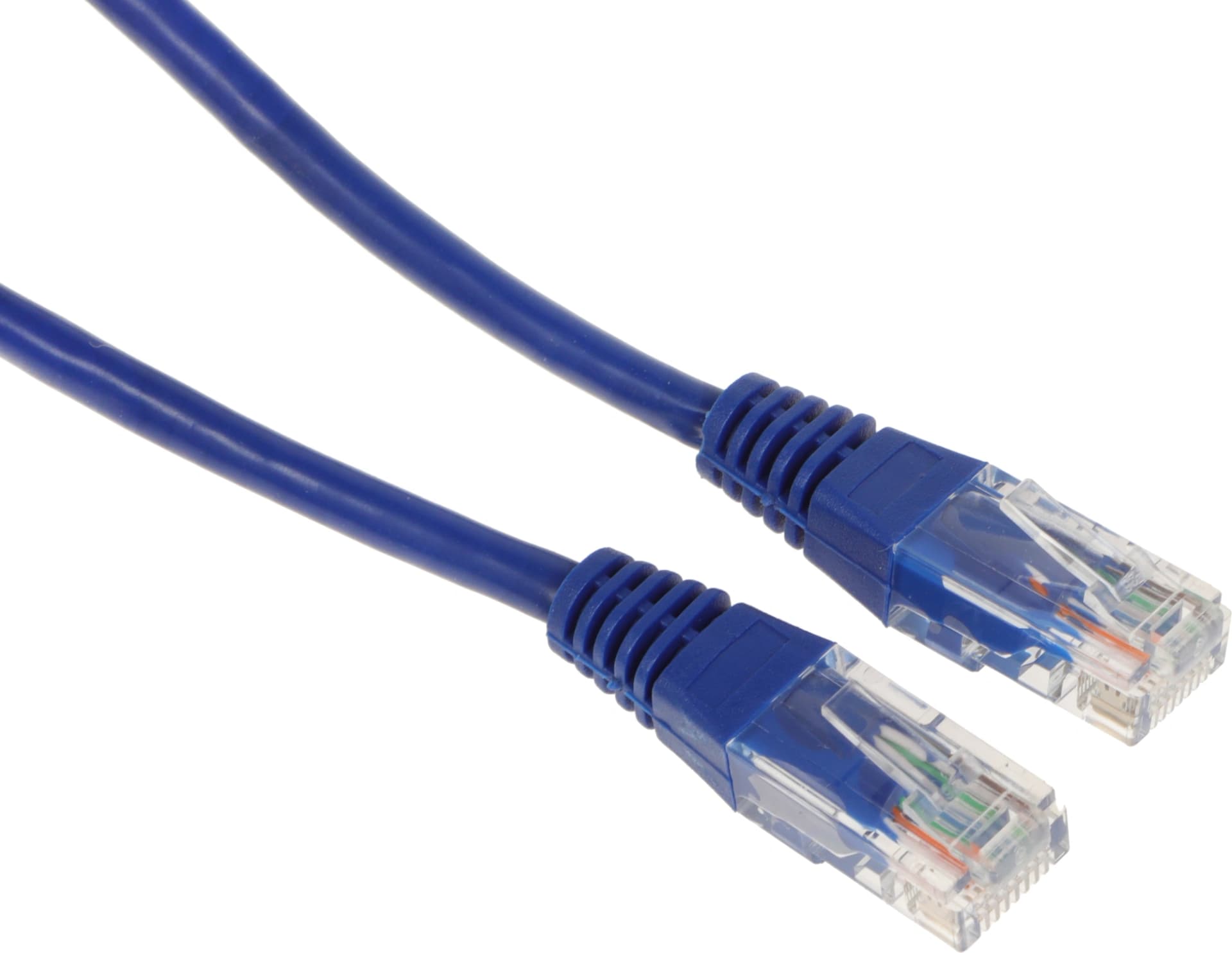Патч-корд Lanmaster TWT-45-45-0.3-BL UTP RJ-45 вил.-вилка RJ-45 кат.5E 0.3м синий ПВХ (уп.:1шт) - фото 2