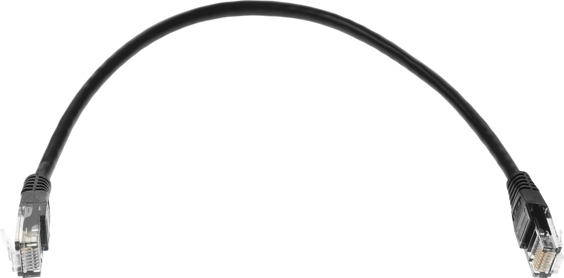 Патч-корд Lanmaster TWT-45-45-0.3-BK UTP RJ-45 вил.-вилка RJ-45 кат.5E 0.3м черный ПВХ (уп.:1шт) - фото 3