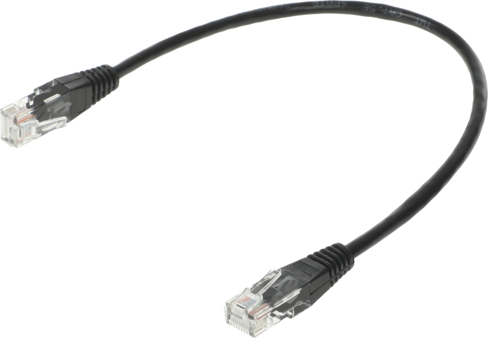 Патч-корд Lanmaster TWT-45-45-0.3-BK UTP RJ-45 вил.-вилка RJ-45 кат.5E 0.3м черный ПВХ (уп.:1шт) - фото 2