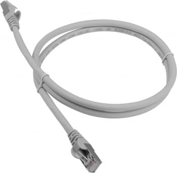 Патч-корд Lanmaster LAN-PC45/S6A-1.5-GY FTP RJ-45 вил.-вилка RJ-45 кат.6A 1.5м серый LSZH - фото 2