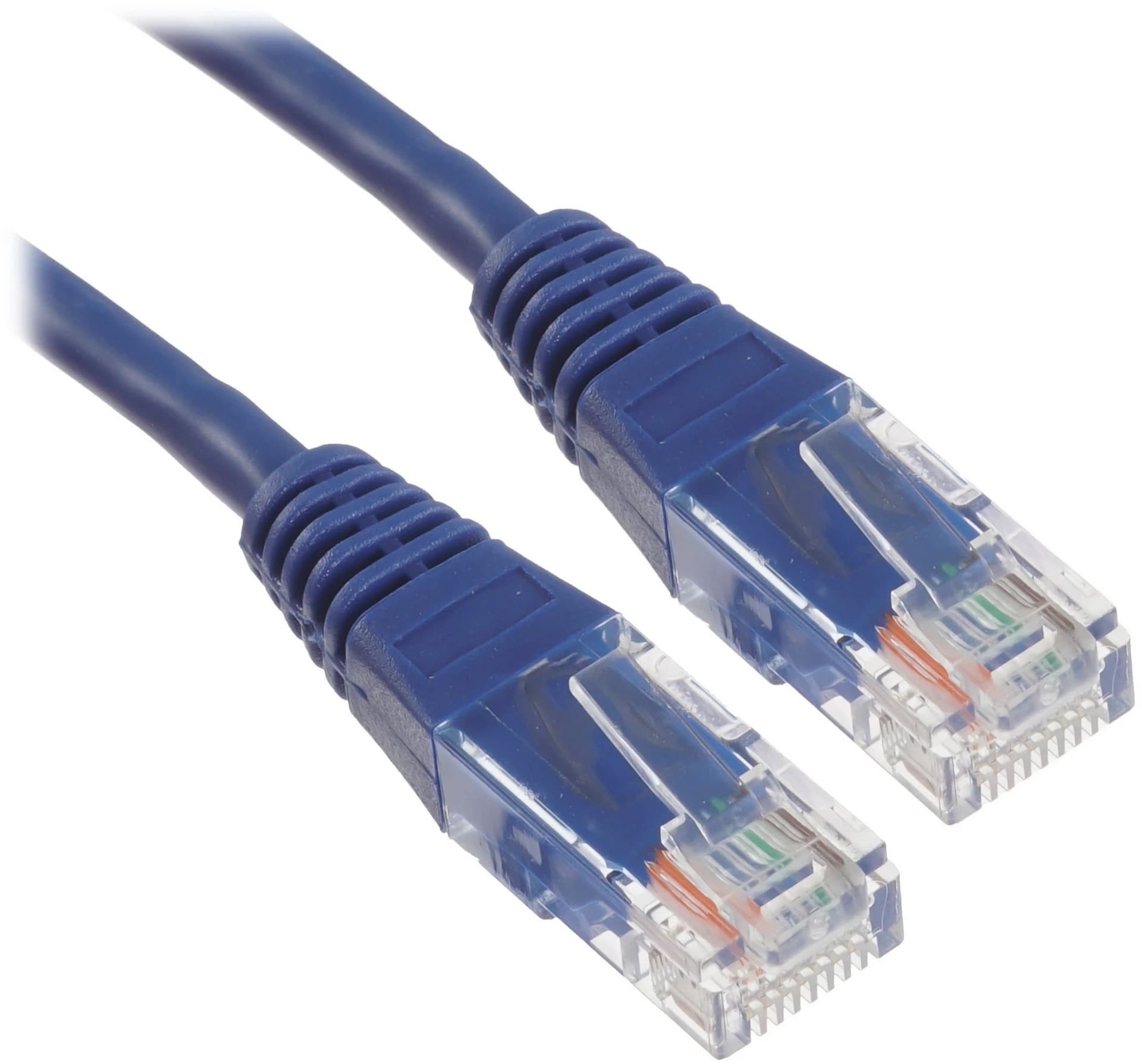 Патч-корд Lanmaster TWT-45-45-2.0-BL UTP RJ-45 вил.-вилка RJ-45 кат.5E 2м синий ПВХ (уп.:1шт) - фото 3