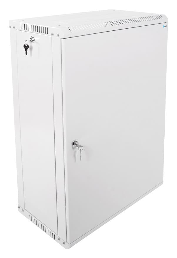 Шкаф коммутационный ЦМО ШРН-ЭКОНОМ (ШРН-Э-18.350.1) настенный 18U 600x350мм пер.дв.металл 85кг серый 300мм - фото 1