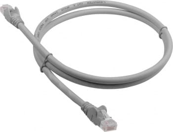 Патч-корд Lanmaster LAN-PC45/U6-10-GY UTP RJ-45 вил.-вилка RJ-45 кат.6 10м серый LSZH (уп.:1шт) - фото 2